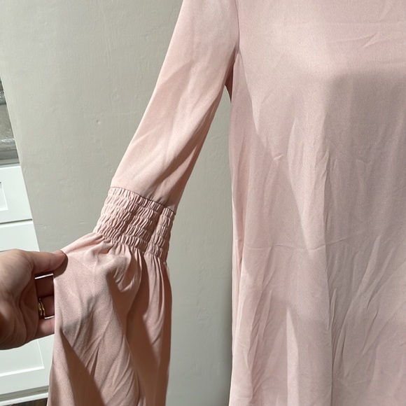 BCBGeneration baby pink long sleeve mini shift dress - Picture 2 of 5
